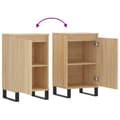 Pikkukuva 9 / 11: vidaXL Senkit 2 kpl Sonoma tammi 40x35x70 cm tekninen puu