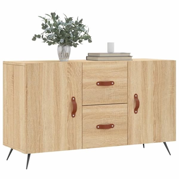 vidaXL Skjenk sonoma eik 100x36x60 cm konstruert tre