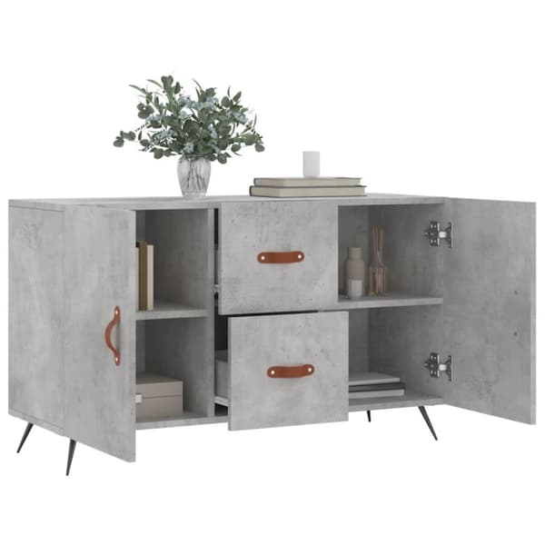 vidaXL Senkki betoninharmaa 100x36x60 cm tekninen puu