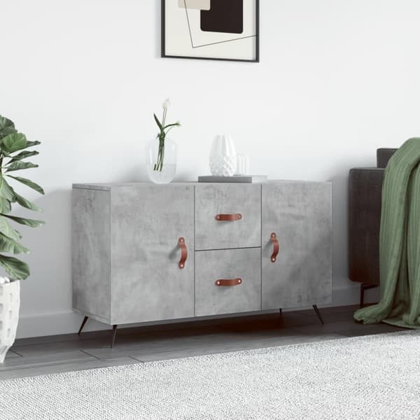 vidaXL Senkki betoninharmaa 100x36x60 cm tekninen puu