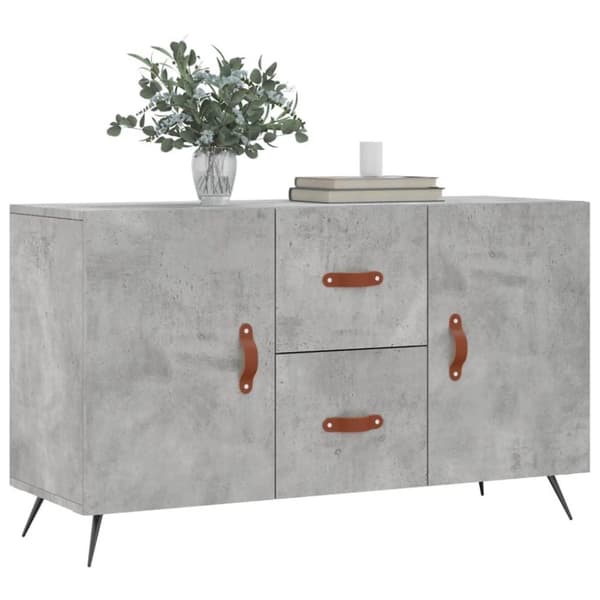 vidaXL Senkki betoninharmaa 100x36x60 cm tekninen puu