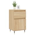Miniatyrbillede 2 af 11: vidaXL skænke 2 stk. 40x35x70 cm konstrueret træ sonoma-eg