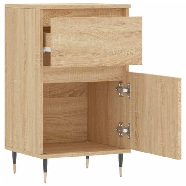 vidaXL Skjenker 2 stk sonoma eik 40x35x70 cm konstruert tre