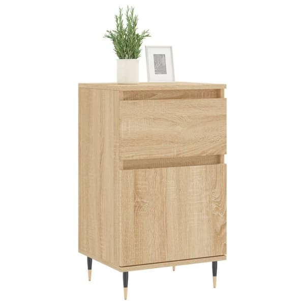 vidaXL Skjenker 2 stk sonoma eik 40x35x70 cm konstruert tre