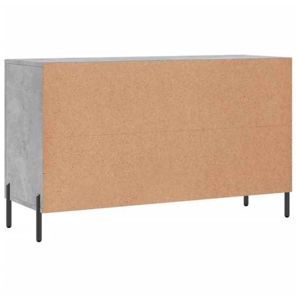 vidaXL Skjenk betonggrå 100x36x60 cm konstruert tre