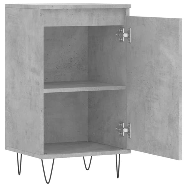 vidaXL Byråer 2 st betonggrå 40x35x70 cm konstruerat trä