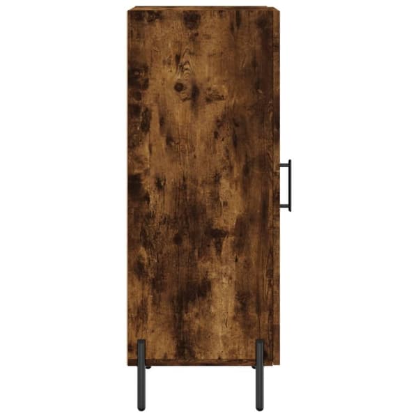 vidaXL Skänk rökfärgad ek 34,5x34x90 cm konstruerat trä