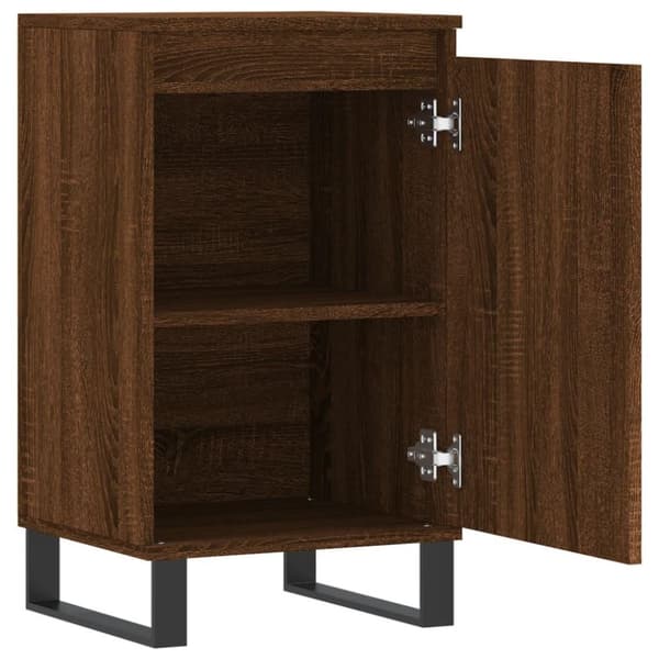vidaXL Skjenker 2 stk brun eik 40x35x70 cm konstruert tre
