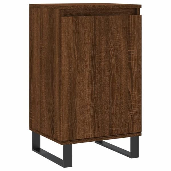 vidaXL skænke 2 stk. 40x35x70 cm konstrueret træ brun egetræsfarve