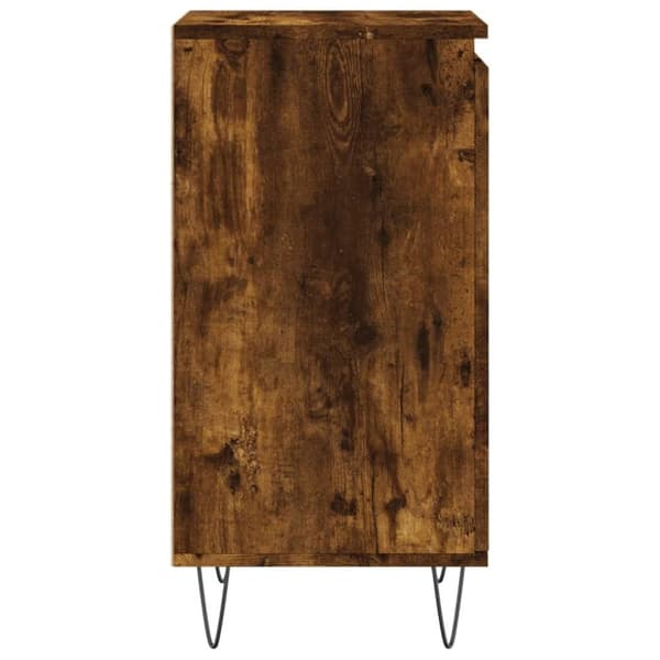 vidaXL Skjenk røkt eik 40x35x70 cm konstruert tre