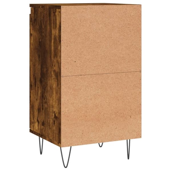 vidaXL Skjenk røkt eik 40x35x70 cm konstruert tre