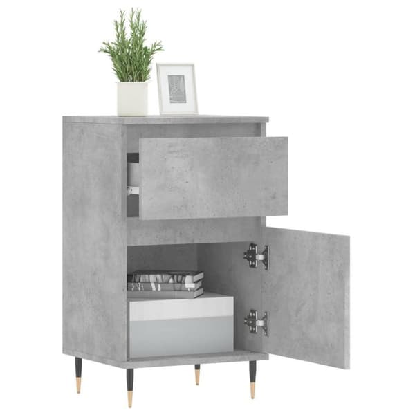 vidaXL Skjenker 2 stk betonggrå 40x35x70 cm konstruert tre
