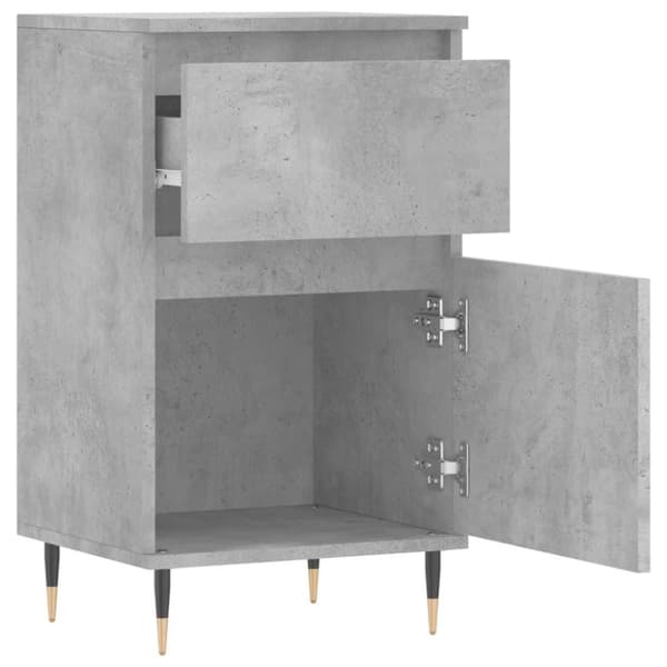 vidaXL Skjenker 2 stk betonggrå 40x35x70 cm konstruert tre