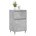 Miniatyrbilde 2 av 11: vidaXL Skjenker 2 stk betonggrå 40x35x70 cm konstruert tre