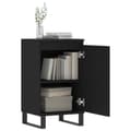 Miniatyrbilde 3 av 11: vidaXL Skjenk 2 stk svart 40x35x70 cm konstruert tre