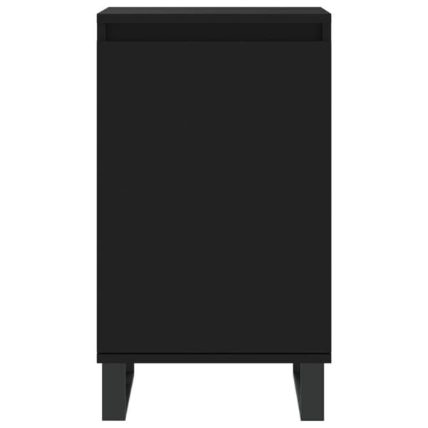 vidaXL Skjenk 2 stk svart 40x35x70 cm konstruert tre
