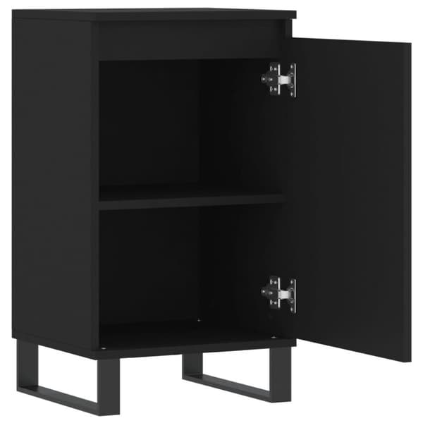 vidaXL Skjenk 2 stk svart 40x35x70 cm konstruert tre