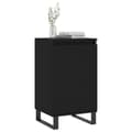 Miniatyrbilde 2 av 11: vidaXL Skjenk 2 stk svart 40x35x70 cm konstruert tre