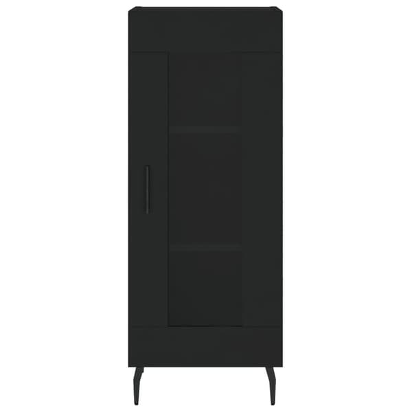 vidaXL skænk 34,5x34x90 cm konstrueret træ sort