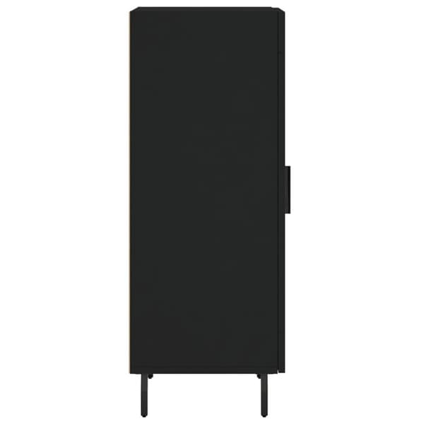 vidaXL skænk 34,5x34x90 cm konstrueret træ sort
