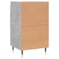 Miniatyrbilde 7 av 11: vidaXL Skjenk betonggrå 40x35x70 cm konstruert tre