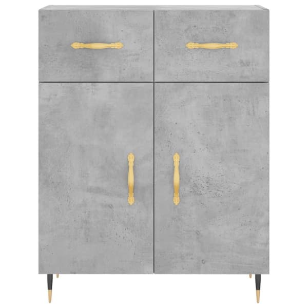 vidaXL Senkki betoninharmaa 69,5x34x90 cm tekninen puu