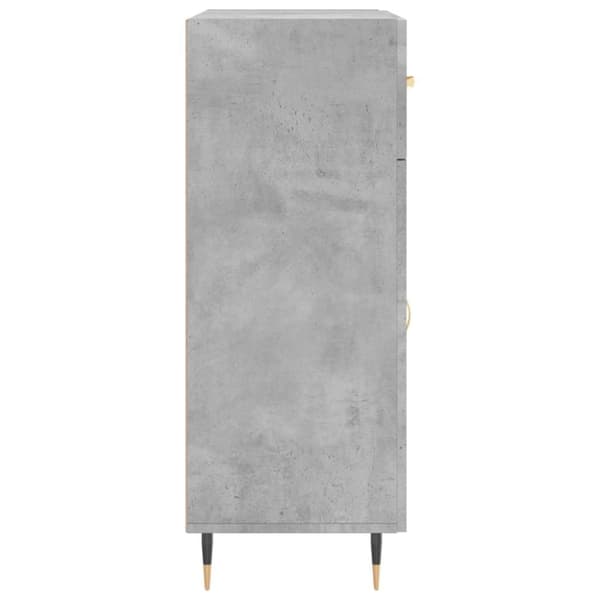 vidaXL Senkki betoninharmaa 69,5x34x90 cm tekninen puu