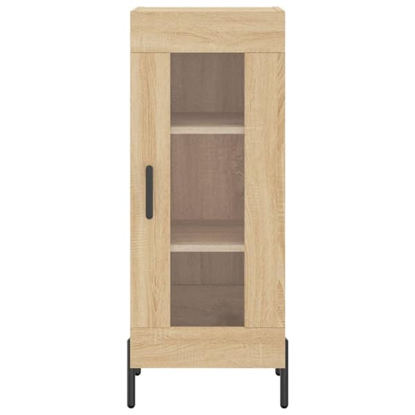 vidaXL Skjenk sonoma eik 34,5x34x90 cm konstruert tre