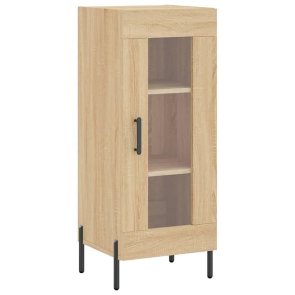 vidaXL Skjenk sonoma eik 34,5x34x90 cm konstruert tre