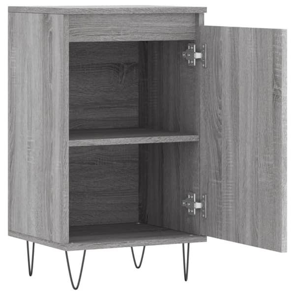 vidaXL skænke 2 stk. 40x35x70 cm konstrueret træ grå sonoma-eg