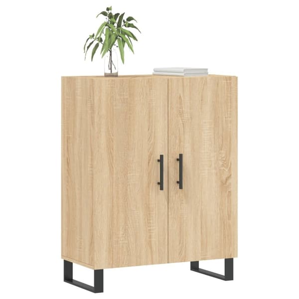 vidaXL Skjenk sonoma eik 69,5x34x90 cm konstruert tre