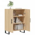 Miniatyrbilde 4 av 11: vidaXL Skjenk sonoma eik 69,5x34x90 cm konstruert tre
