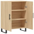 Miniatyrbilde 6 av 11: vidaXL Skjenk sonoma eik 69,5x34x90 cm konstruert tre