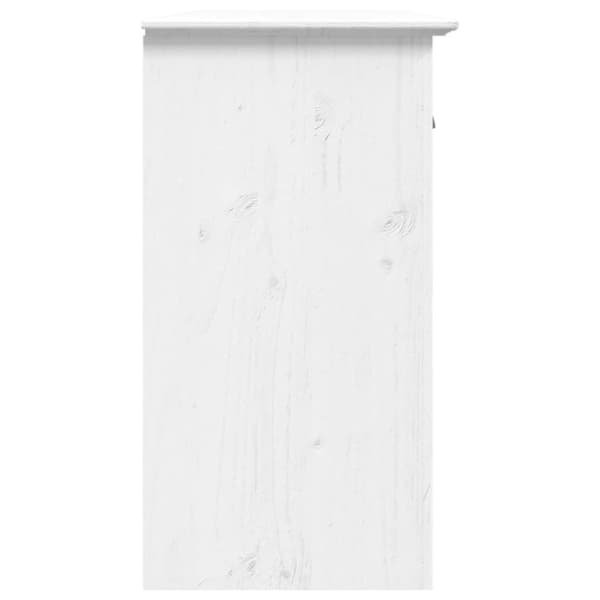 vidaXL Garderobe BODO hvit 115,5x44x80 cm heltre furu