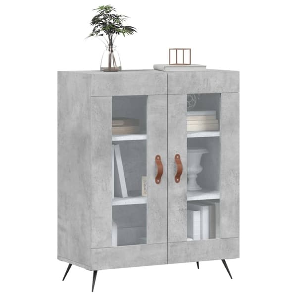 vidaXL skænk 69,5x34x90 cm konstrueret træ betongrå