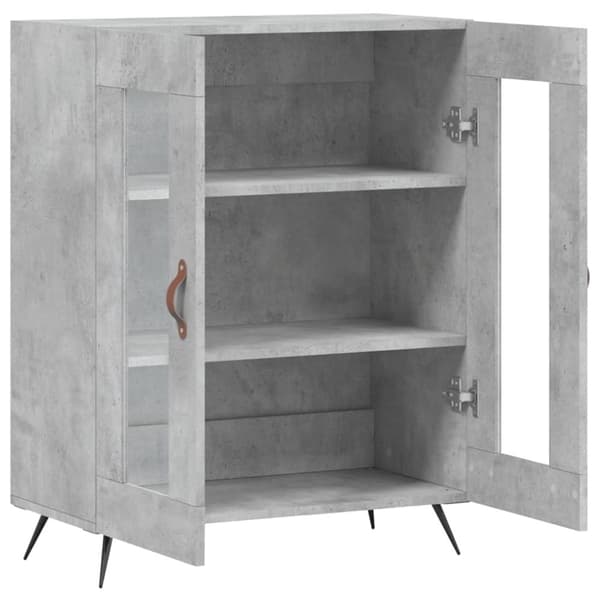 vidaXL skænk 69,5x34x90 cm konstrueret træ betongrå
