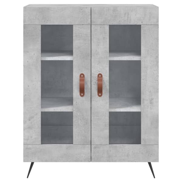 vidaXL Skänk betonggrå 69,5x34x90 cm konstruerat trä