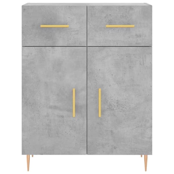 vidaXL Senkki betoninharmaa 69,5x34x90 cm tekninen puu