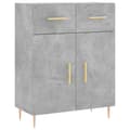 Pikkukuva 1 / 11: vidaXL Senkki betoninharmaa 69,5x34x90 cm tekninen puu