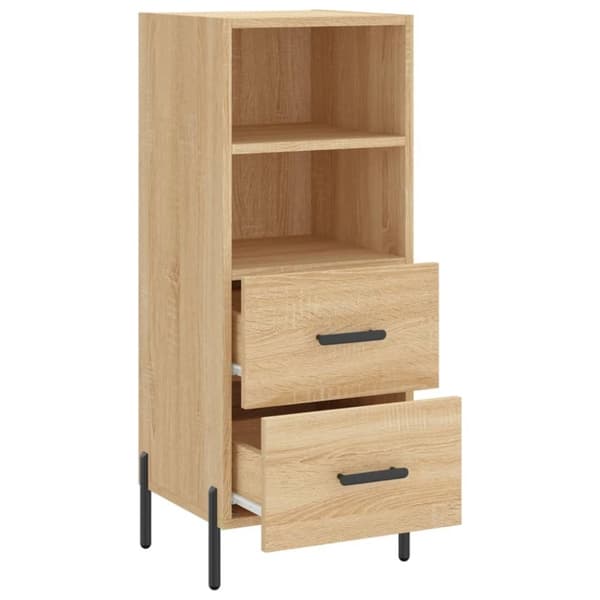 vidaXL Skänk sonoma-ek 34,5x34x90 cm konstruerat trä