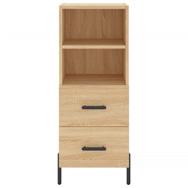 vidaXL Skänk sonoma-ek 34,5x34x90 cm konstruerat trä