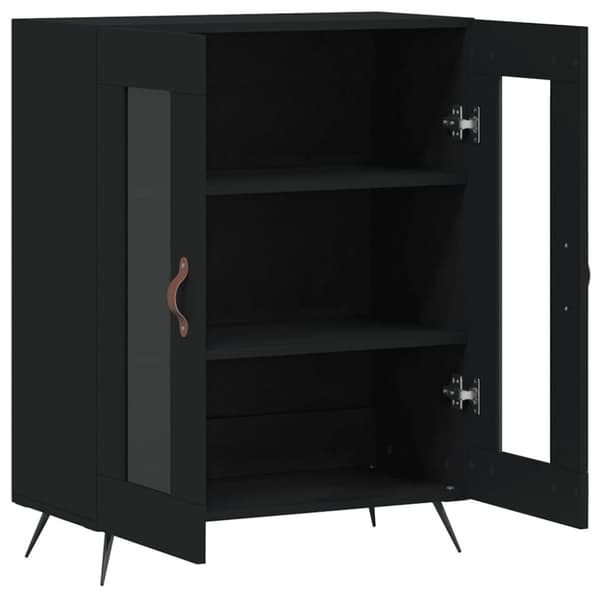 vidaXL Senkki musta 69,5x34x90 cm tekninen puu