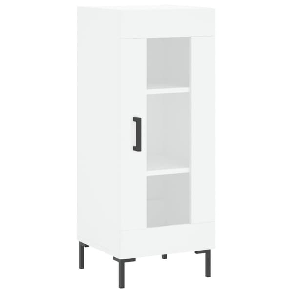 vidaXL skænk 34,5x34x90 cm konstrueret træ hvid