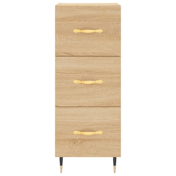 vidaXL Skänk sonoma-ek 34,5x34x90 cm konstruerat trä