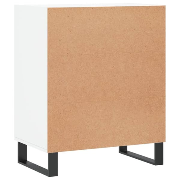 vidaXL skænk 57x35x70 cm konstrueret træ hvid