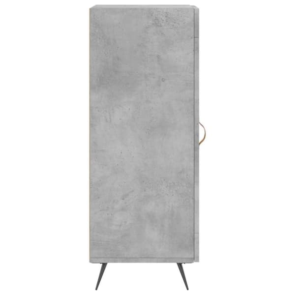 vidaXL Skjenk betonggrå 34,5x34x90 cm konstruert tre