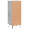 Miniatyrbilde 7 av 11: vidaXL Skjenk betonggrå 34,5x34x90 cm konstruert tre