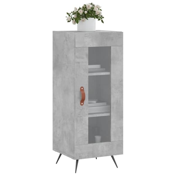vidaXL Senkki betoninharmaa 34,5x34x90 cm tekninen puu
