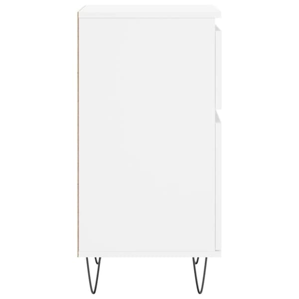 vidaXL Byråer 2 st vit 40x35x70 cm konstruerat trä