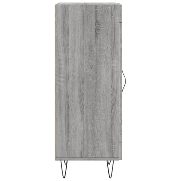 vidaXL skænk 34,5x34x90 cm konstrueret træ grå sonoma-eg